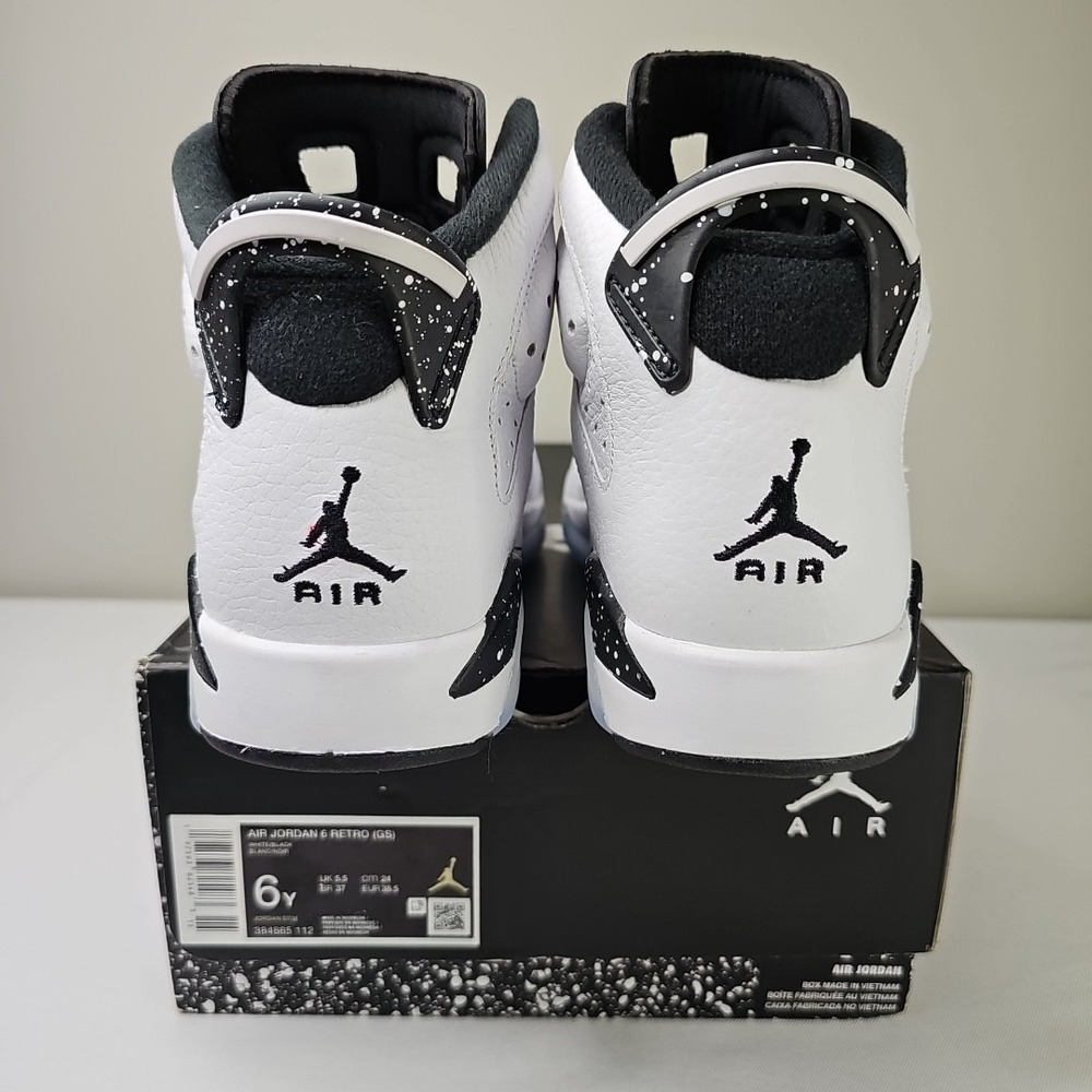 Size 6Y 7.5W Nike Air Jordan 6 Retro 'Reverse Oreo' 384665-112 Brand New - Picture 4 of 9